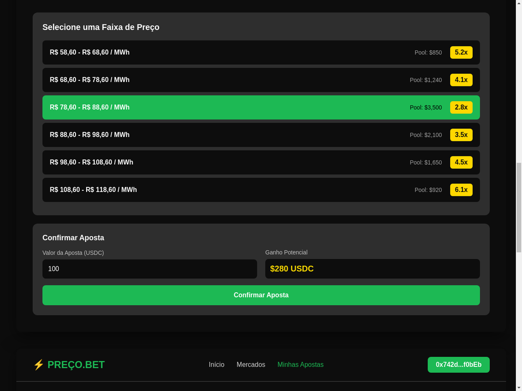 Sistema de Apostas com Odds